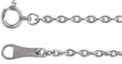 18K White Gold 1.7 mm Cable 18" Chain