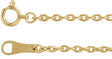 18K Yellow Gold 1.7 mm Cable 16" Chain