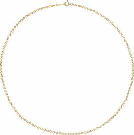 10K Yellow Gold 2.2 mm Cable 18" Chain