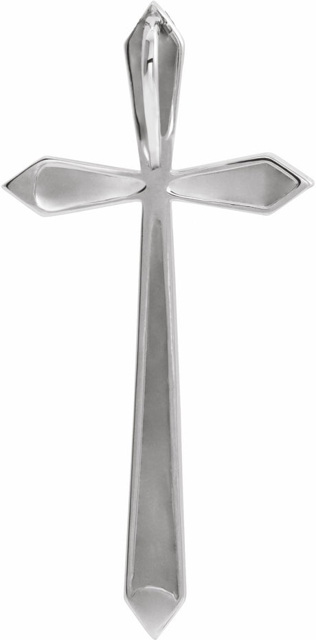 Sterling Silver Elongated Cross Pendant