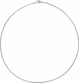 10K White 1.2 mm Wheat 16" Chain