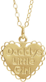 14K Yellow "Daddy's Little Girl" 15" Necklace