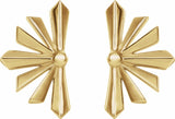 14K Yellow Pair Star Earring