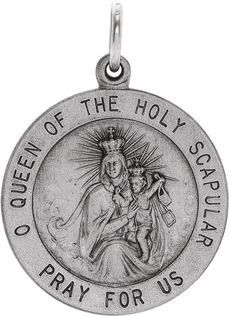 Sterling Silver 22 mm Scapular Medal