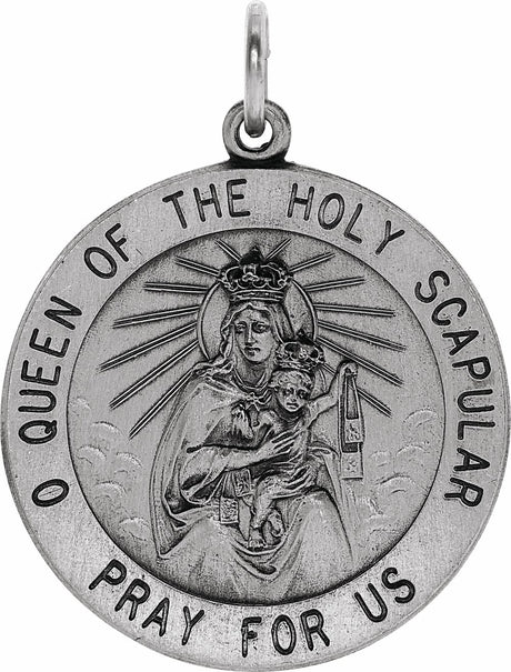 Sterling Silver 25 mm Scapular Medal