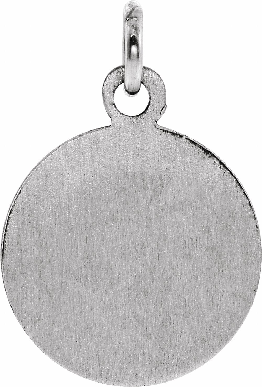 Sterling Silver 18 mm Guardian Angel Medal