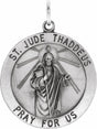 Sterling Silver 25 mm St. Jude Thaddeus Medal  