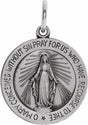 Sterling Silver 18 mm Miraculous Medal  