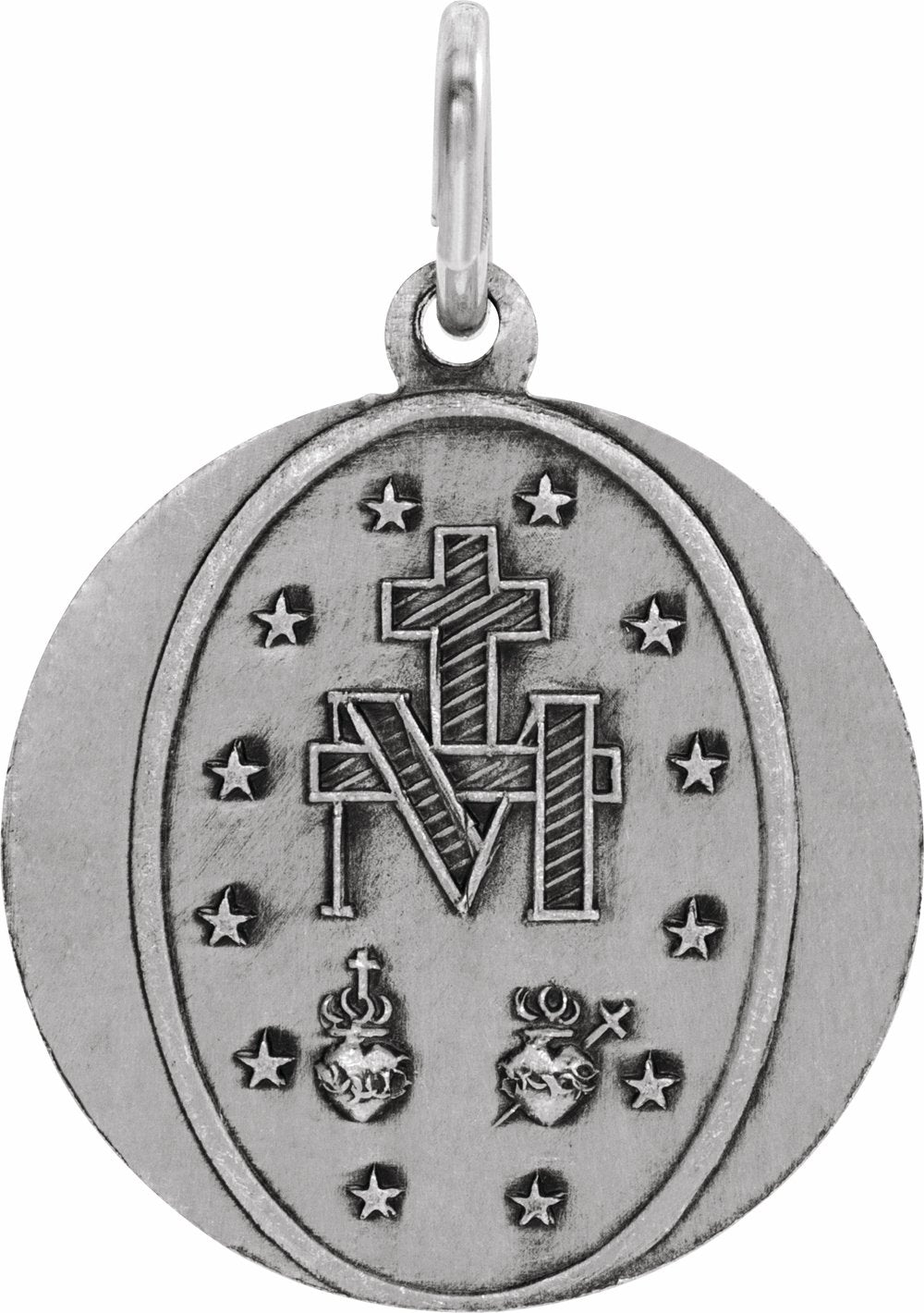 Sterling Silver 18 mm Miraculous Medal