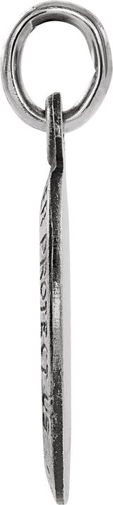 Sterling Silver 12x9 mm St. Christopher Medal  