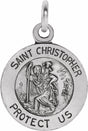Sterling Silver 8 mm St. Christopher Medal