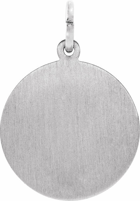Sterling Silver 18 mm Round St. John the Evangelist Medal