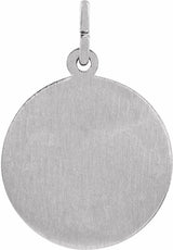 Sterling Silver 18 mm Round St. George Medal