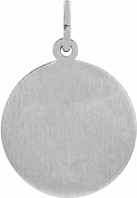 Sterling Silver 18 mm Round St. George Medal