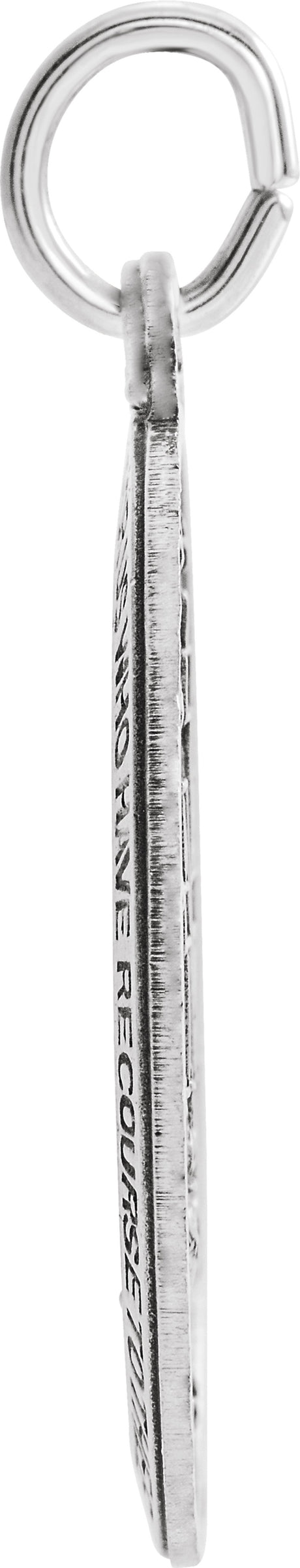 Sterling Silver 23x16 mm Oval Miraculous Medal 