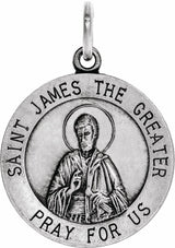 Sterling Silver 18 mm St. James Medal