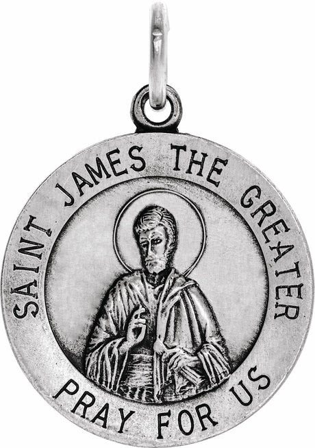 Sterling Silver 18 mm St. James Medal