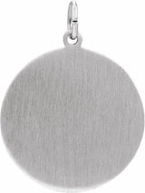 Sterling Silver 22 mm Round St. Florian Medal
