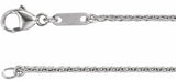 Platinum 1.2 mm Wheat 18" Chain