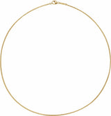 10K Yellow Gold 1.2 mm Wheat 16" Chain
