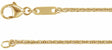 10K Yellow Gold 1.2 mm Wheat 16" Chain
