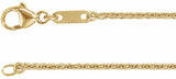 10K Yellow Gold 1.2 mm Wheat 16" Chain
