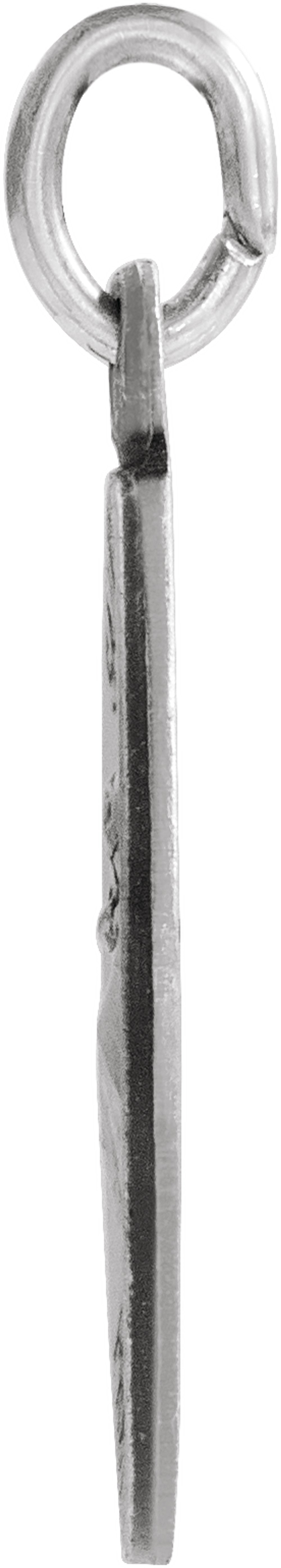 14K White Gold 18 mm St. Anthony Medal