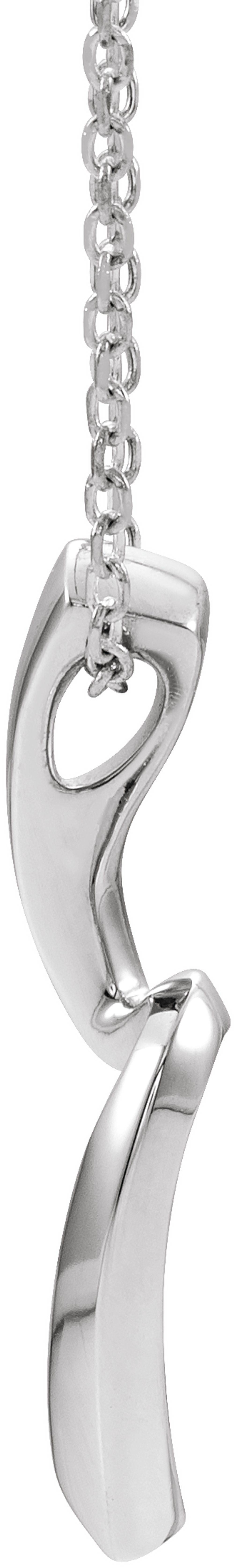Sterling Silver Freeform 16-18" Necklace