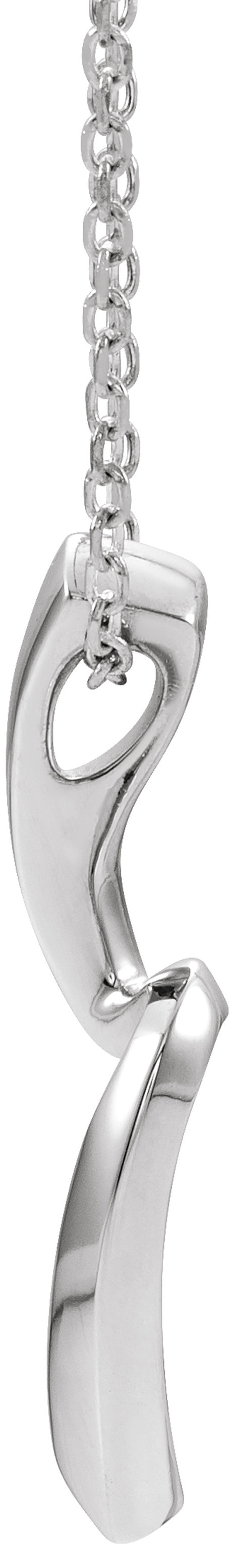 Sterling Silver Freeform 16-18" Necklace