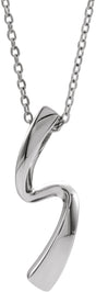 Sterling Silver Freeform 16-18" Necklace