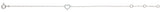 14K White Gold .06 CTW Natural Diamond Heart 6-7" Bracelet