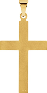 14K Yellow 28x18 mm Cross Pendant