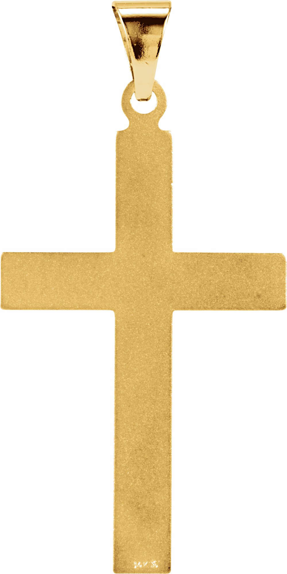 14K Yellow 28x18 mm Cross Pendant