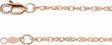 10K Rose Gold 1.5 mm Rope 18" Chain