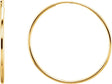 14K Yellow Endless Tube 24 mm Hoop Earring