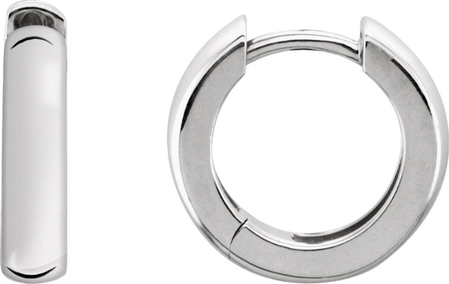 Sterling Silver 19 mm Hinged Hoop Earrings