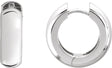 Sterling Silver 14 mm Hinged Hoop Earrings