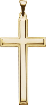 14K Yellow Gold Cross Pendant