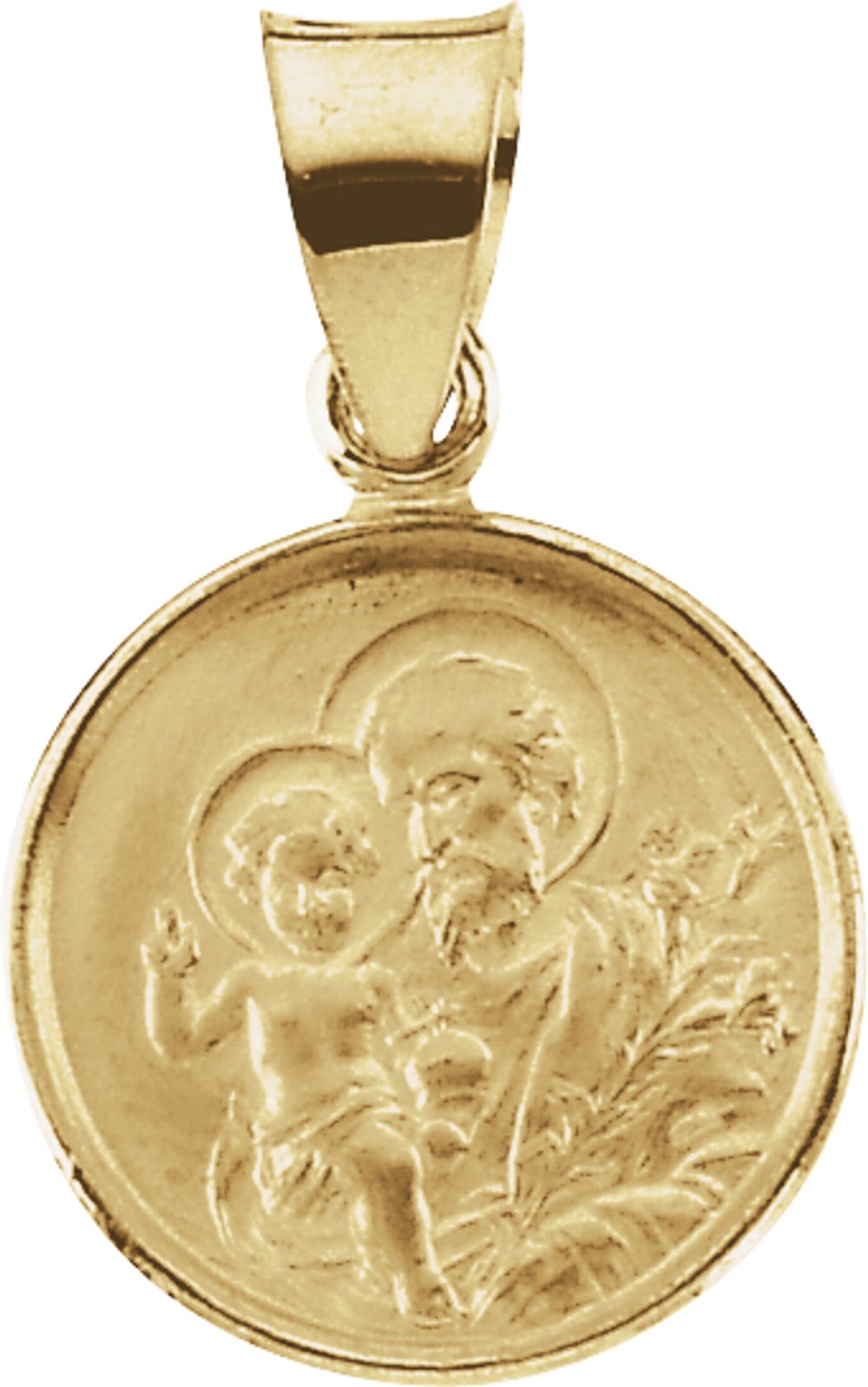 18K Yellow 12 mm St. Joseph Medal