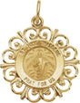 14K Yellow 18 mm St. Jude Medal