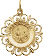 14K Yellow 20x18.5 mm First Holy Communion Medal