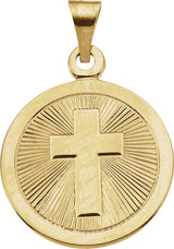 14K Yellow 19 mm Confirmation Medal