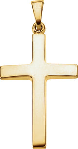 14K Yellow Gold Cross Pendant