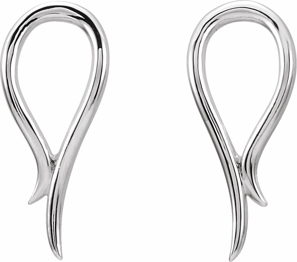 Sterling Silver Freeform Earrings