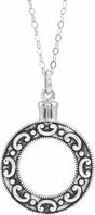 Sterling Silver Celebration of Life Ash Holder 18" Necklace