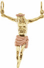 14K Yellow 29x22.5 mm Crucifix Pendant