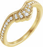 14K Yellow 1/5 CTW Natural Diamond Contour Band