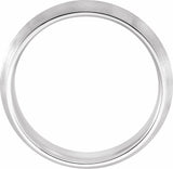 14K White Gold 6 mm Comfort-Fit Knife Band Size 9