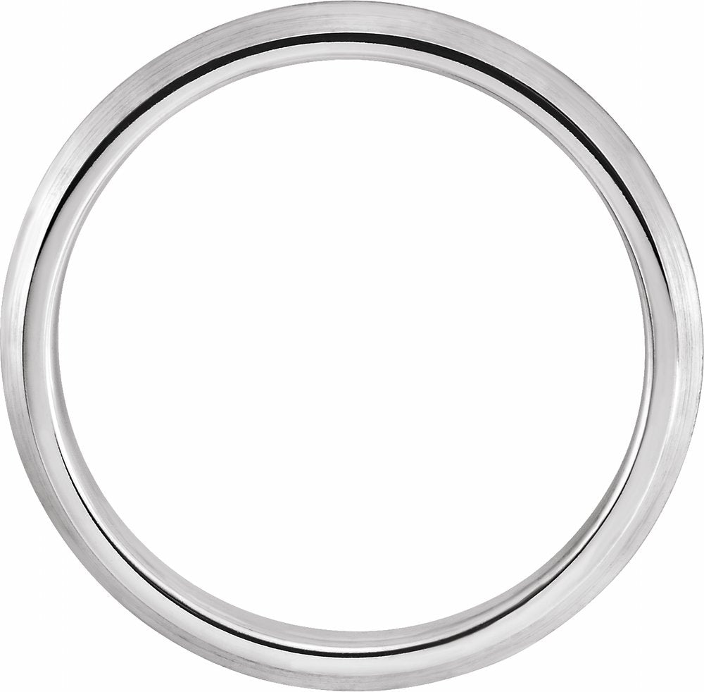 Platinum 2.5 mm Comfort-Fit Knife Band Size 7.5