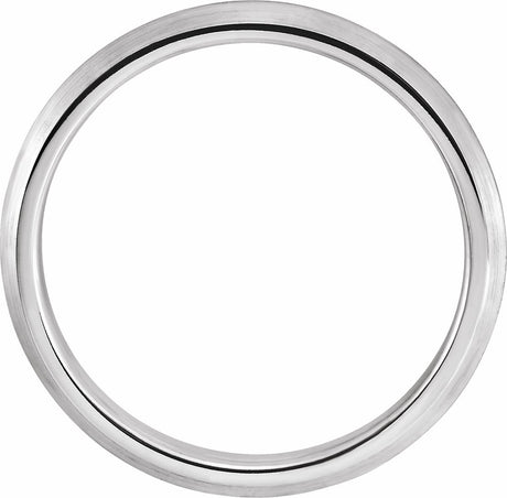 Platinum 2.5 mm Comfort-Fit Knife Band Size 7.5